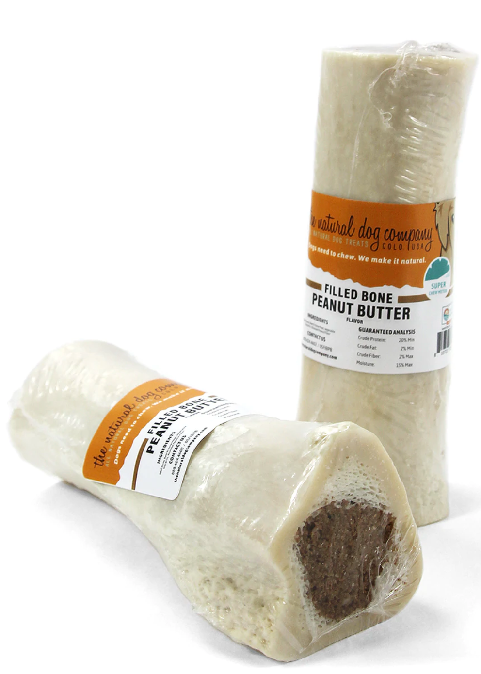 Tuesday's Natural Dog Company 5" Filled Bone - Peanut Butter Flavor