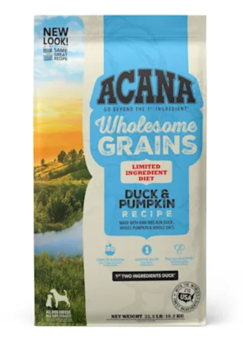ACANA Wholesome Grains Duck & Pumpkin Recipe Dry Dog Food