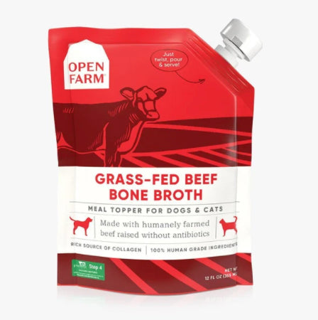 Open Farm Bone Broth for Dogs and Cats: Beef, Chicken & Turkey