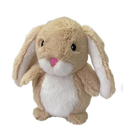 PetLou 7" Super Soft Bunny Plush Toy for Smaller Dogs