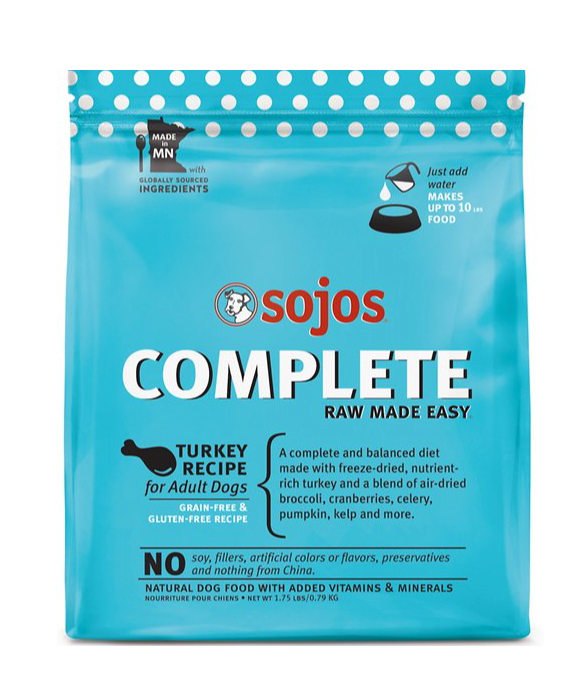 Sojos Complete Turkey Recipe Freeze Dried Dog Food