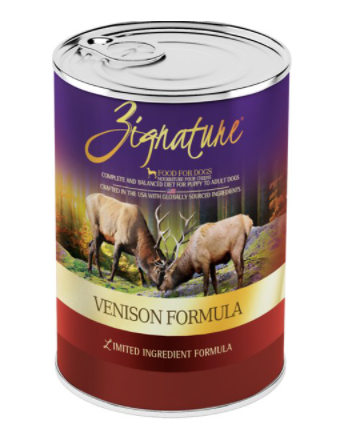 Zignature Venison Limited Ingredient  Grain-Free Canned Dog Food