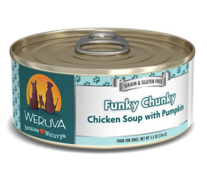 Weruva Classics "Funky Chunky" Chicken Soup with Pumpkin Grain-Free Canned Dog Food
