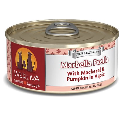 Weruva Classics "Marbella Paella" with Mackerel & Pumpkin in Aspic Grain-Free Canned Dog Food
