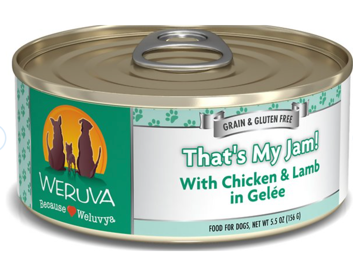 Weruva Classics "That's My Jam!" With Chicken & Lamb in Gelee Grain-Free Canned Dog Food