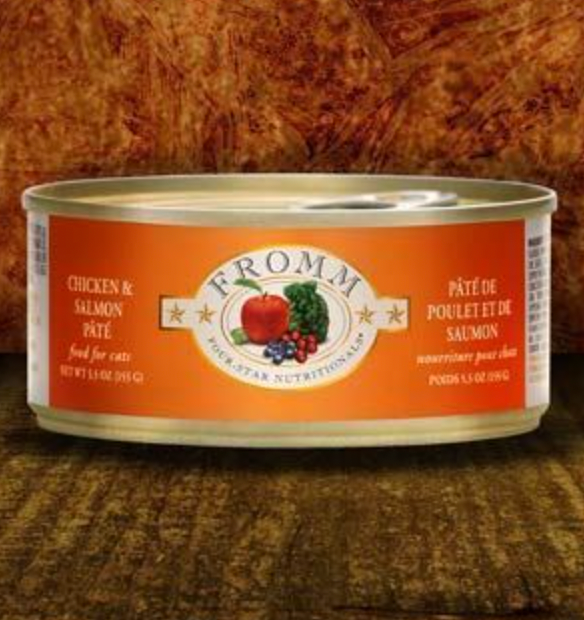 Fromm Four-Star Chicken & Salmon Pâté Canned Cat Food