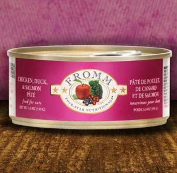 Fromm Four-Star Chicken, Duck & Salmon Pâté Canned Cat Food