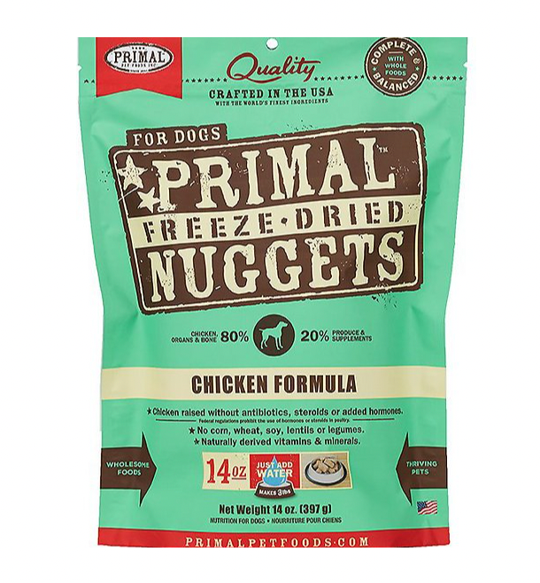 Primal Dog Freeze Dried 14 oz. Nuggets, Chicken
