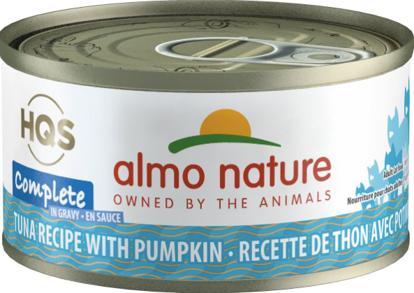 Almo Nature HQS Complete Tuna Recipe with Pumpkin Canned Cat Food, 2.47 oz.