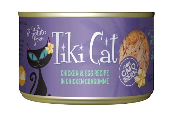 Tiki Cat "Koolina Luau"  Chicken and Egg in Chicken Consommé Grain-Free Canned Cat Food