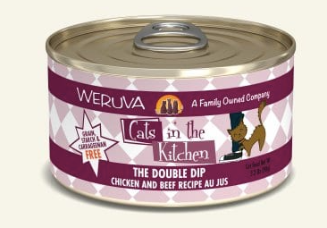 Weruva Cats In The Kitchen "The Double Dip" Chicken & Beef Recipe Au Jus Canned Cat Food
