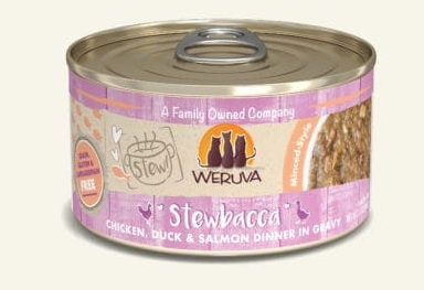 Weruva Stew "Stewbacca" Chicken, Duck & Salmon Dinner in Gravy Canned Cat Food