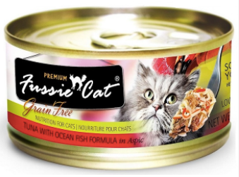 Fussie Cat Premium Tuna with Ocean Fish Formula in Aspic Formula Canned Cat Food