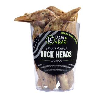 Vital Essentials "Quackers" Duck Head Snack