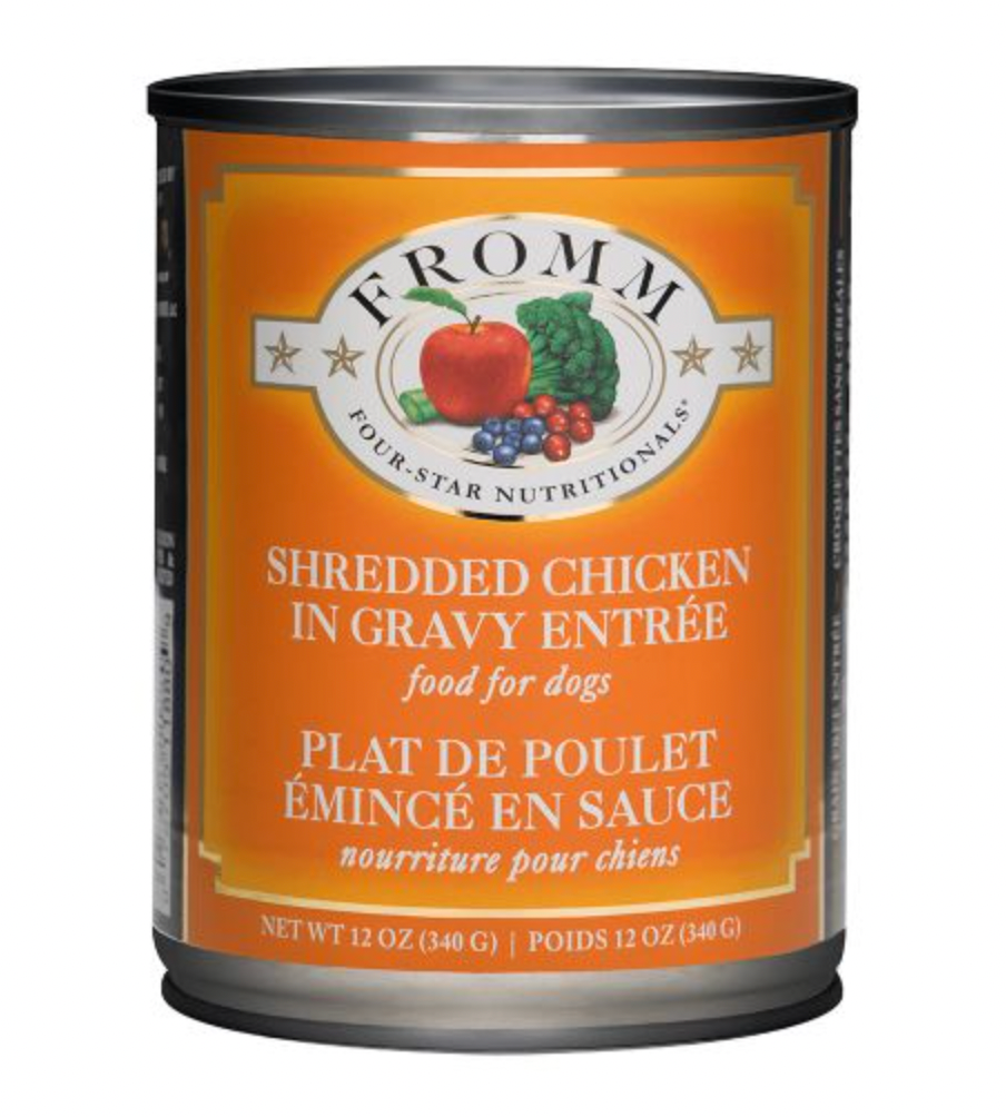 Fromm Four-Star Shredded Chicken in Gravy Entrée Canned Dog Food