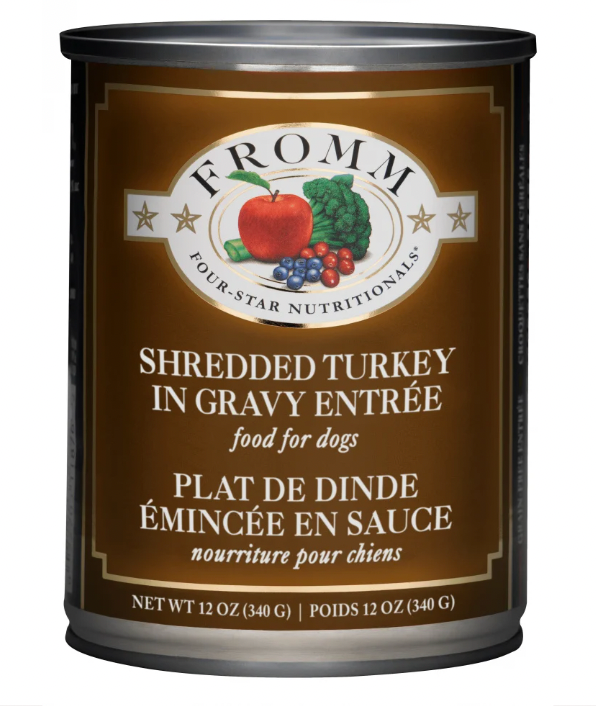 Fromm Four-Star Shredded Turkey in Gravy Entrée Canned Dog Food