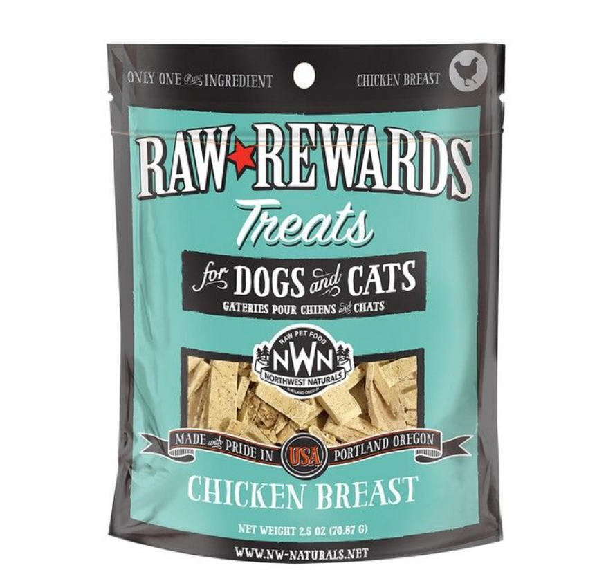 Northwest Naturals "Raw Rewards" Freeze Dried Dog & Cat Treats, Chicken Breast