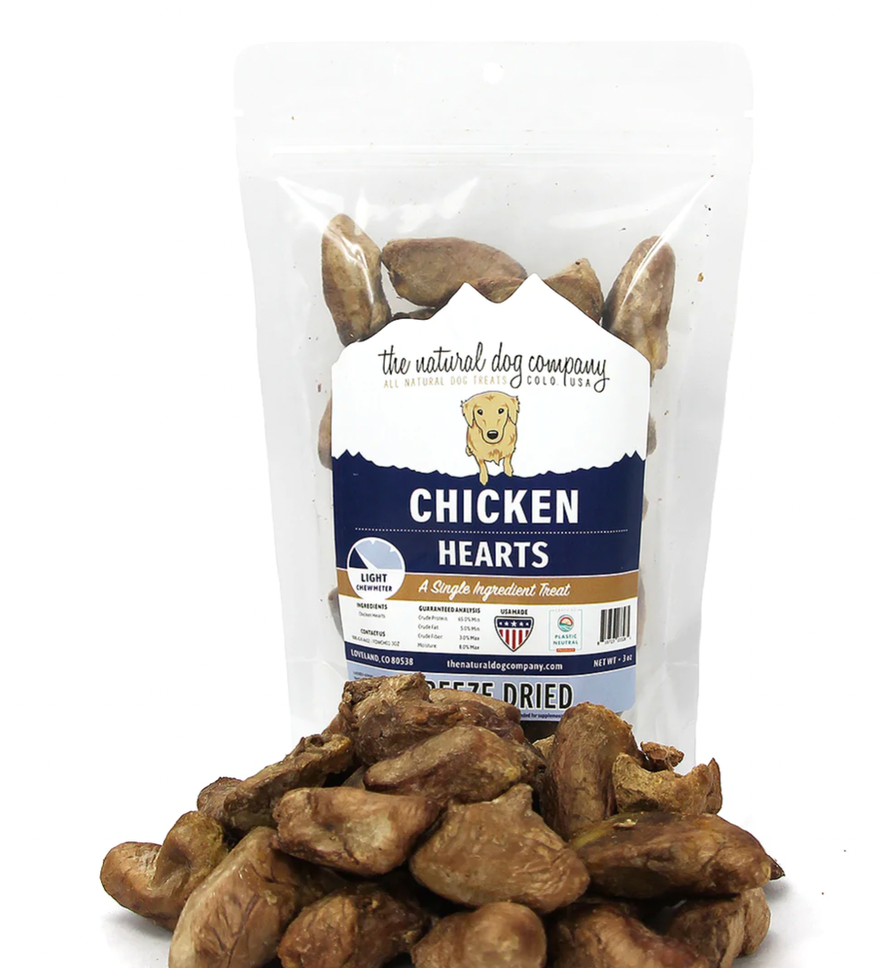 The Natural Dog Company Freeze Dried Chicken Hearts