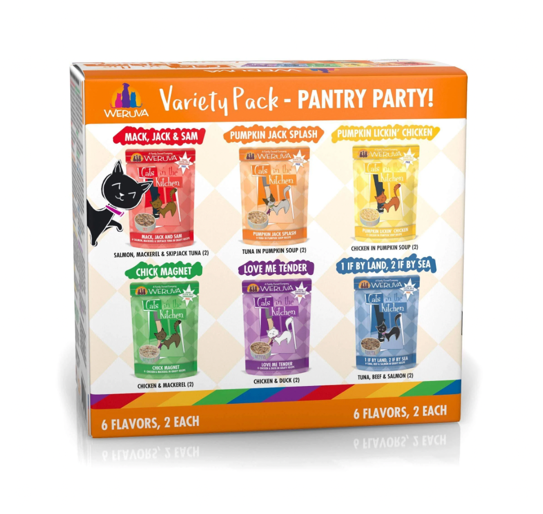 Weruva Cats In The Kitchen "Pantry Party" Variety Pack, 12 Pouches