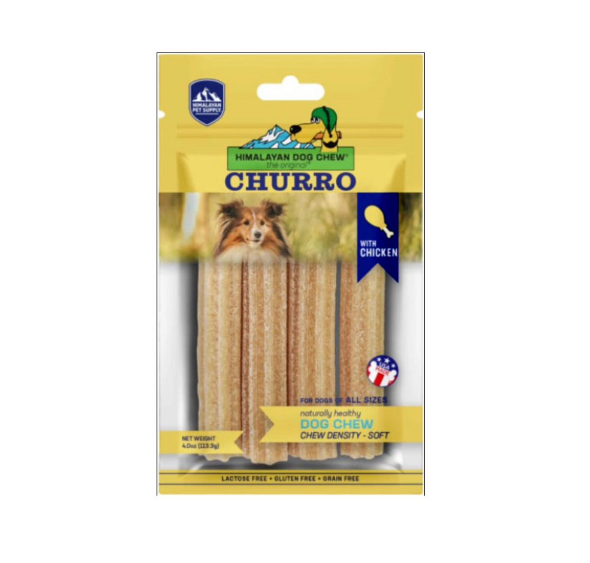 Himalayan Pet Supply Churro Chews Chicken 4 Pack Animal