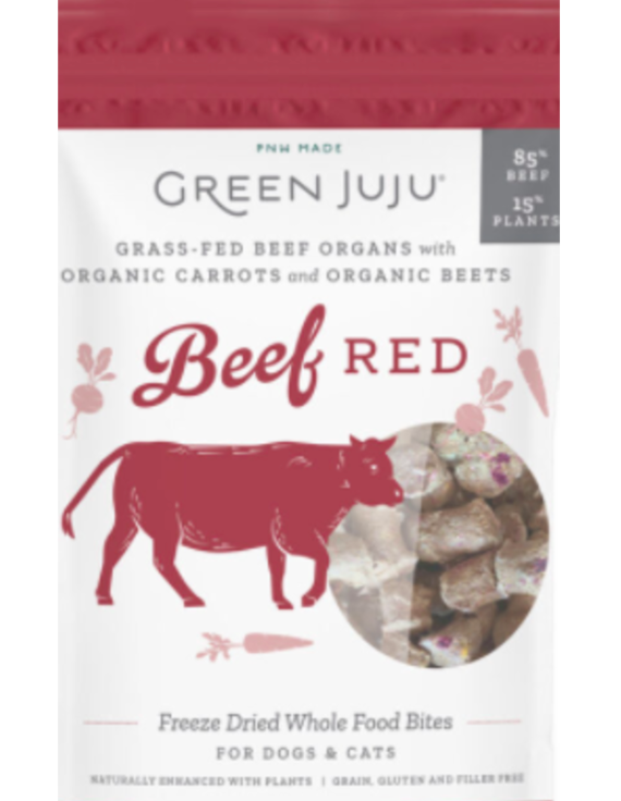 Green Juju Freeze Dried Whole Food Bites, Beef Red