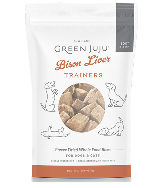 Green Juju Freeze Dried Whole Food Bites, Bison Liver Trainers