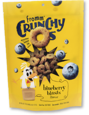 Fromm Crunchy O’s Multigrain Dog Treats, Blueberry Blasts