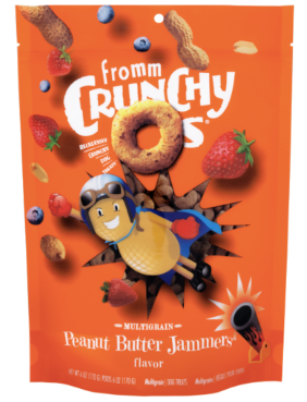 Fromm Crunchy O’s Multigrain Dog Treats, Peanut Butter Jammers Flavor