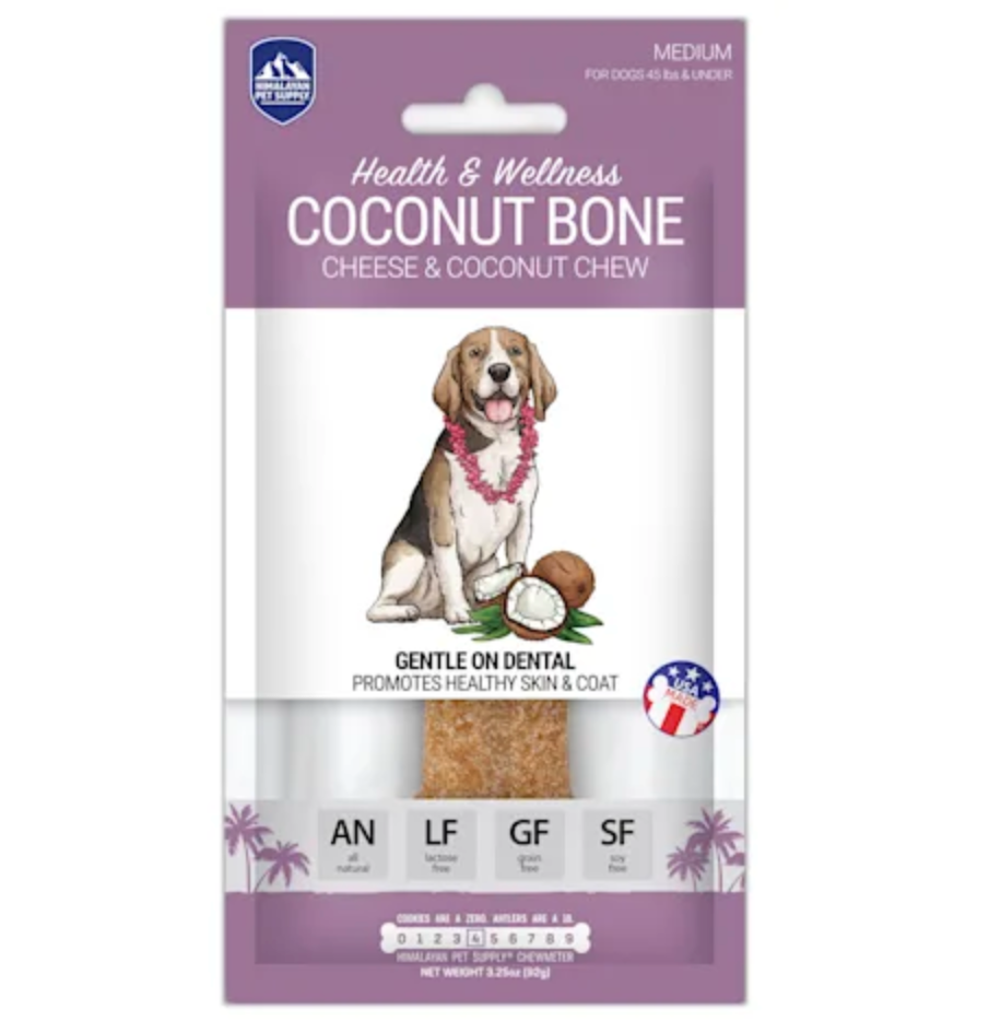 Himalayan Pet Supply Coconut Bone - Cheese & Coconut, Medium