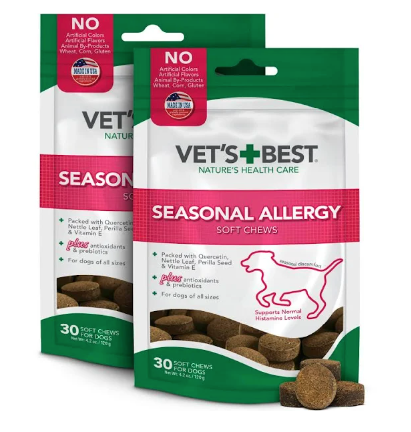 Vet's Best Seasonal Allergy Soft Chews, 90 count bags