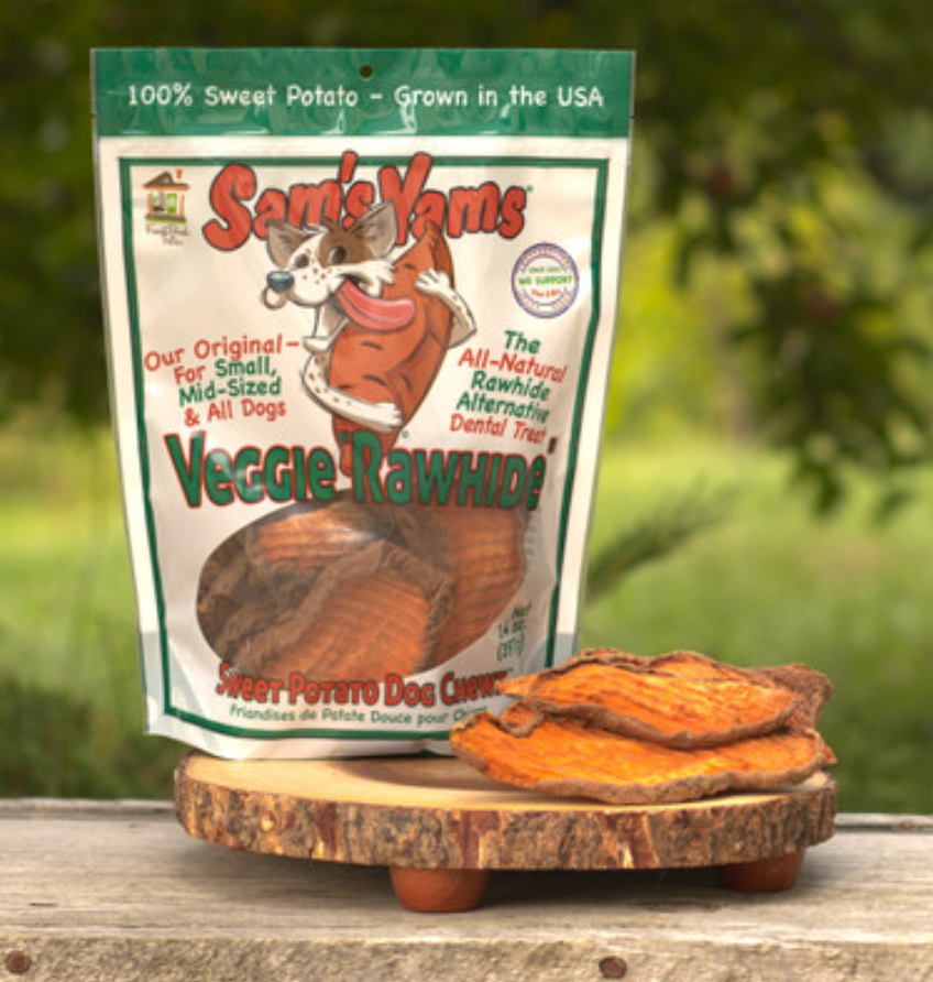 Front Porch Pets Sam's Yams "Veggie Rawhide" Yam Chews — Animal