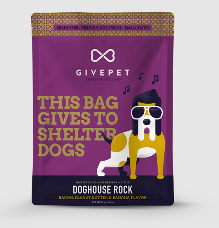 GivePet Grain Free Crunchy Dog Treats, "Doghouse Rock" Recipe