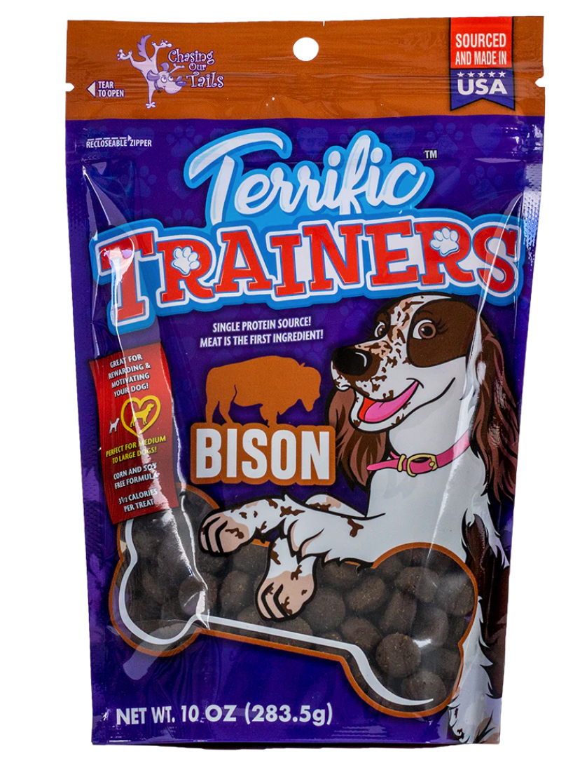 Chasing Our Tails "Terrific Trainers" Training Treats, Bison