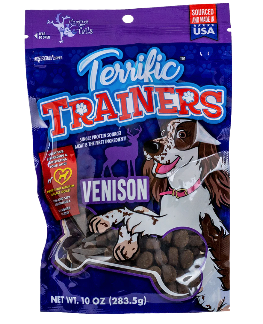 Chasing Our Tails "Terrific Trainers" Training Treats, Venison
