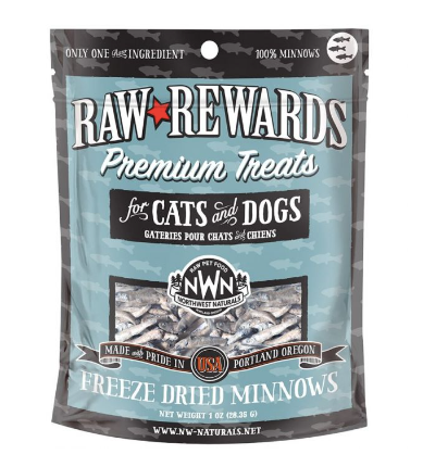 Northwest Naturals "Raw Rewards" Freeze Dried Dog & Cat Treats, Minnows