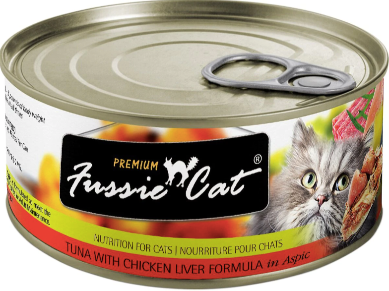 Fussie Cat Premium Tuna with Chicken Liver in Aspic Formula Canned Cat Food