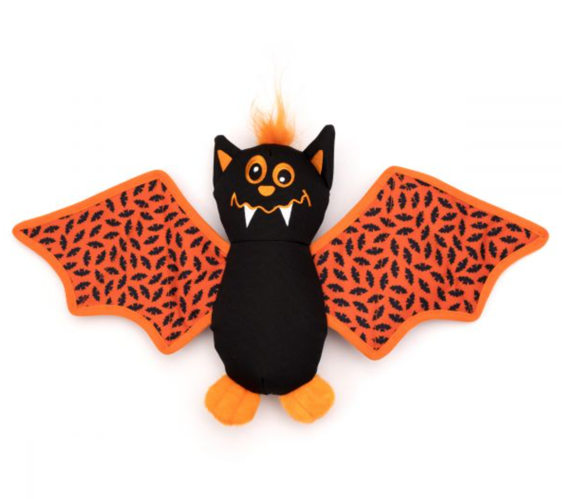 The Worthy Dog Halloween Batty Squeaky Toy, Small