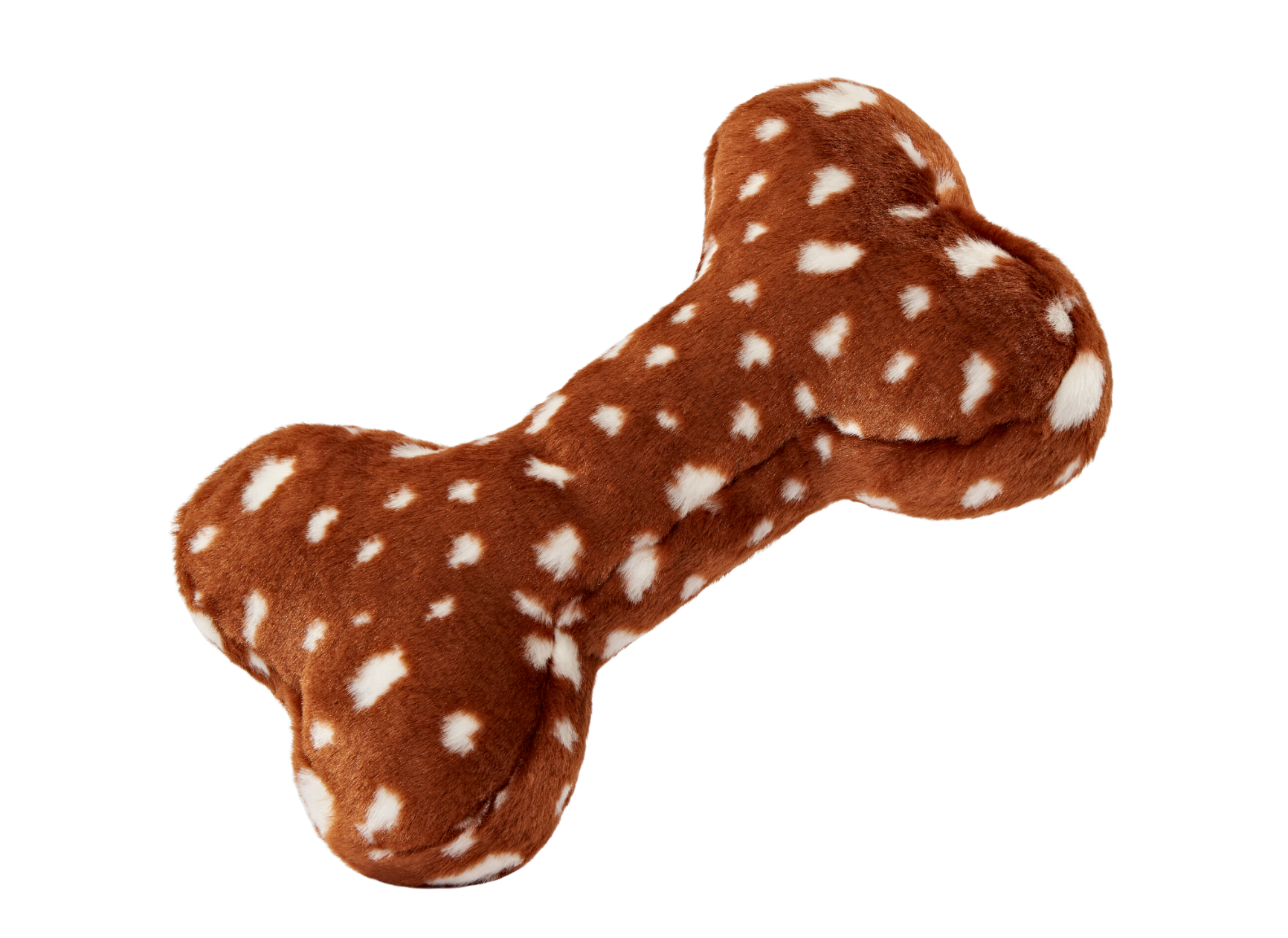Fluff & Tuff "Bambi Bone" Squeaky Plush Dog Toy