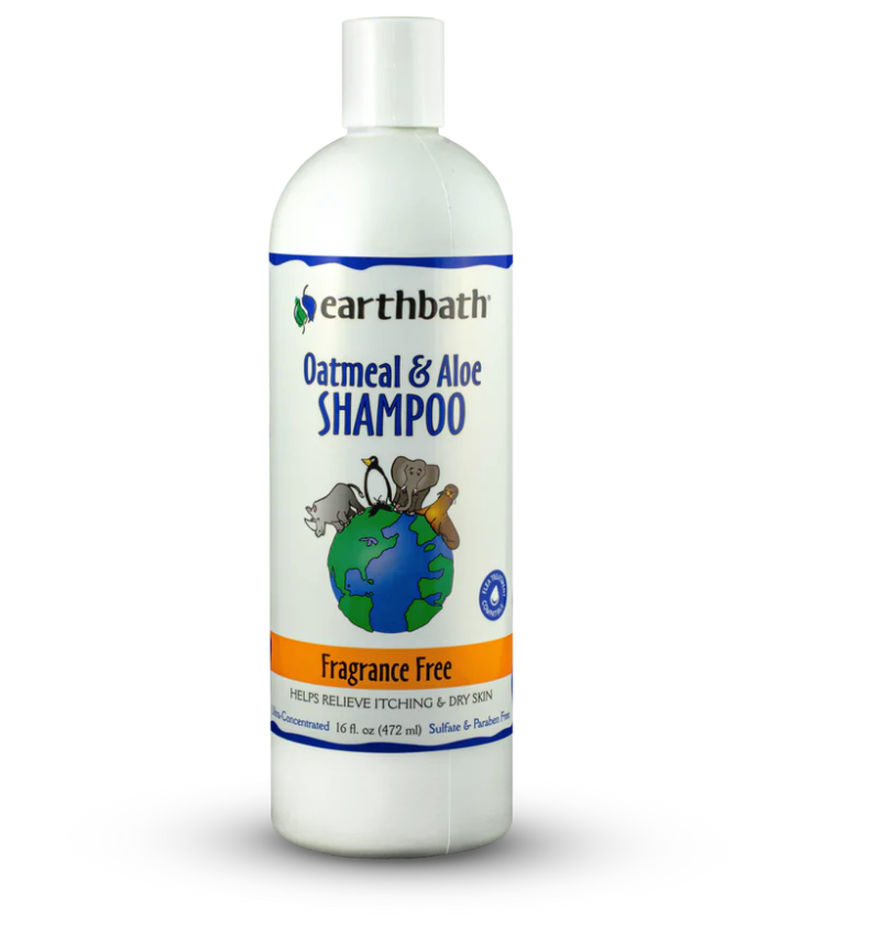 Earthbath Fragrance Free Shampoo For Dogs, Oatmeal & Aloe