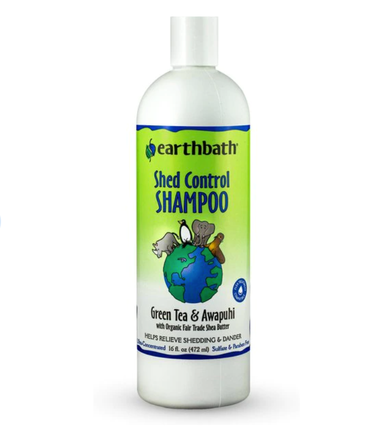 Earthbath Shed Control Shampoo For Dogs, With Green Tea and Awapuhi