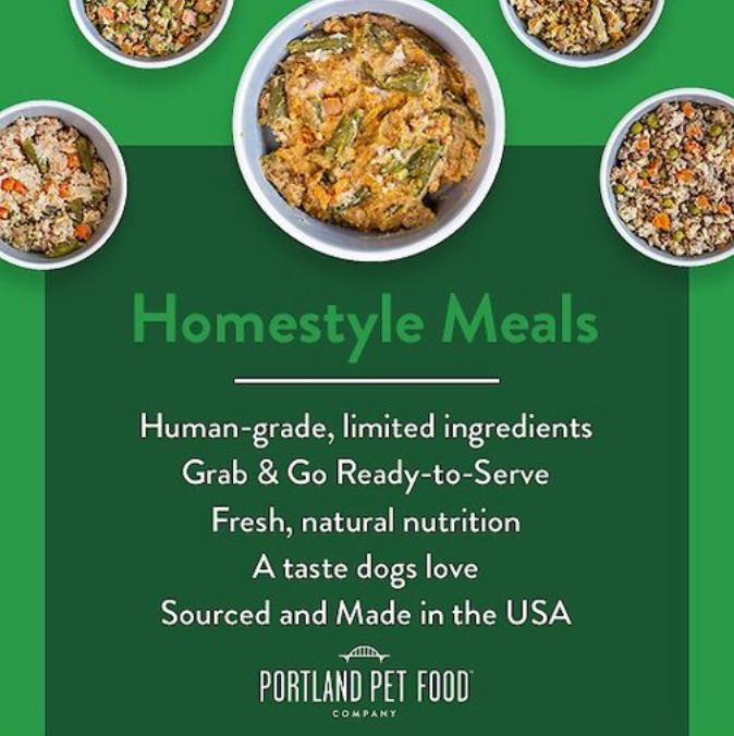 Portland Pet Food "Grandma Ada's Turkey & Yams" Homestyle Wet Dog Food Topper, 9-oz pouch