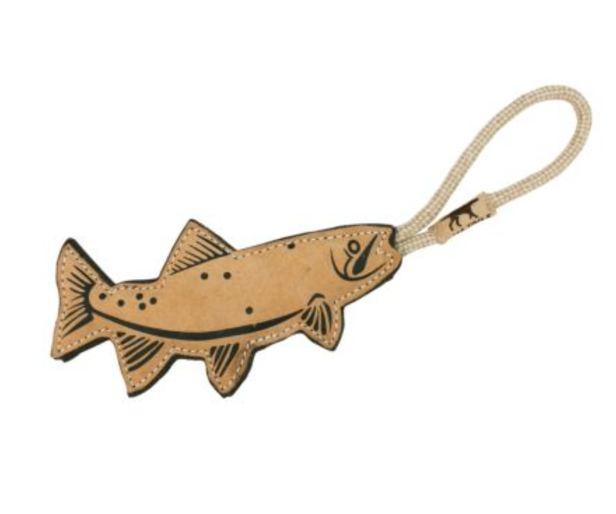 Tall Tails "Trout" Leather Tug Toy