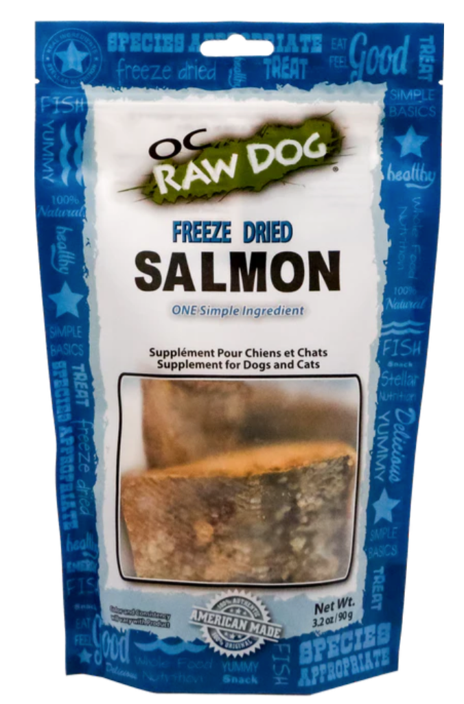 OC Raw Freeze Dried Topper/Treat, Salmon, 3.2 oz