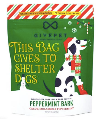 GivePet "Peppermint Bark" Holiday Sweet Potato & Molasses Soft Baked Dog Treats