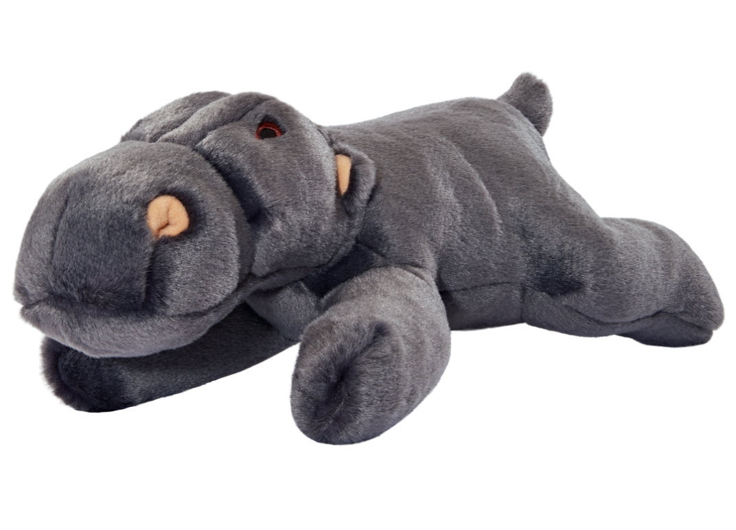 Fluff & Tuff “Helga Hippo” Squeaky Plush Dog Toy