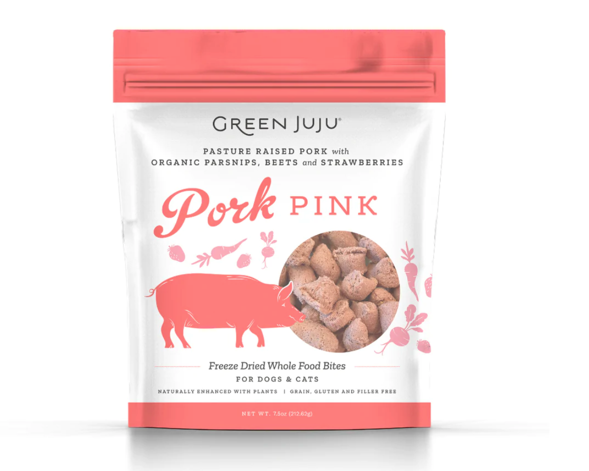 Green Juju Freeze Dried Whole Food Bites, Pork Pink