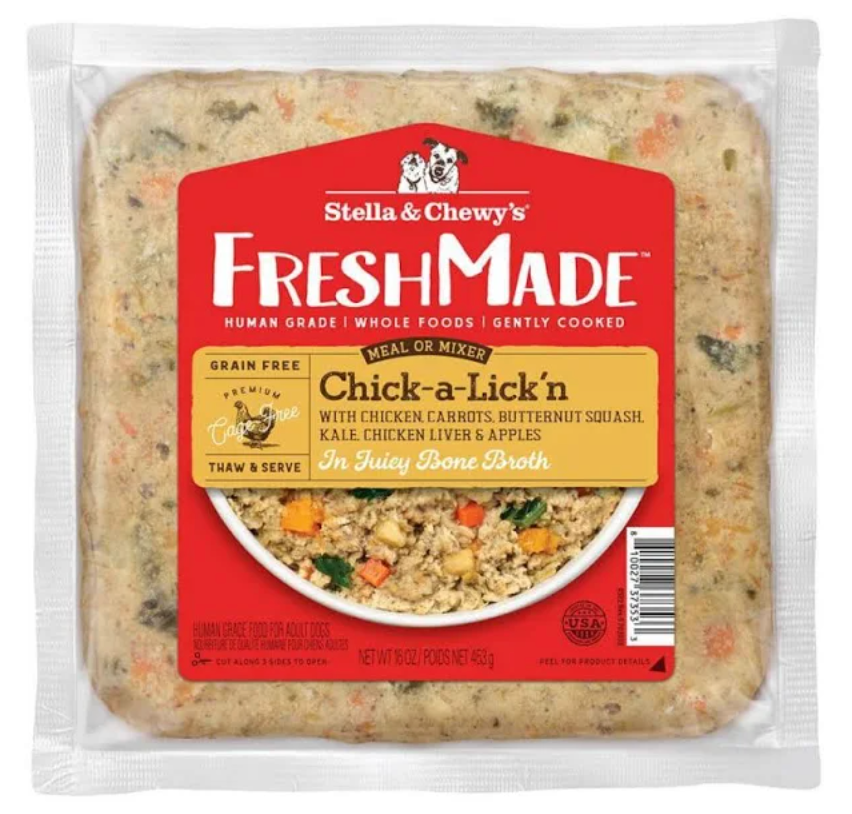 Stella & Chewy's Fresh Made Gently Cooked Frozen Dog Food, "Chick-A-Lickin'"