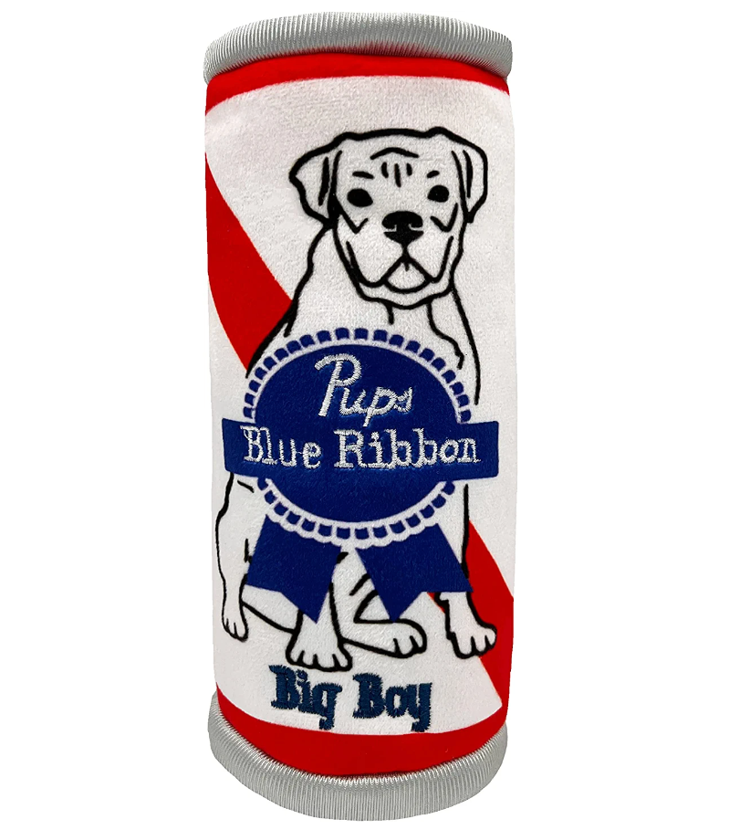 Huxley & Kent Lulubelles Power Plush "Pups Blue Ribbon" Plush Dog Toy, Large