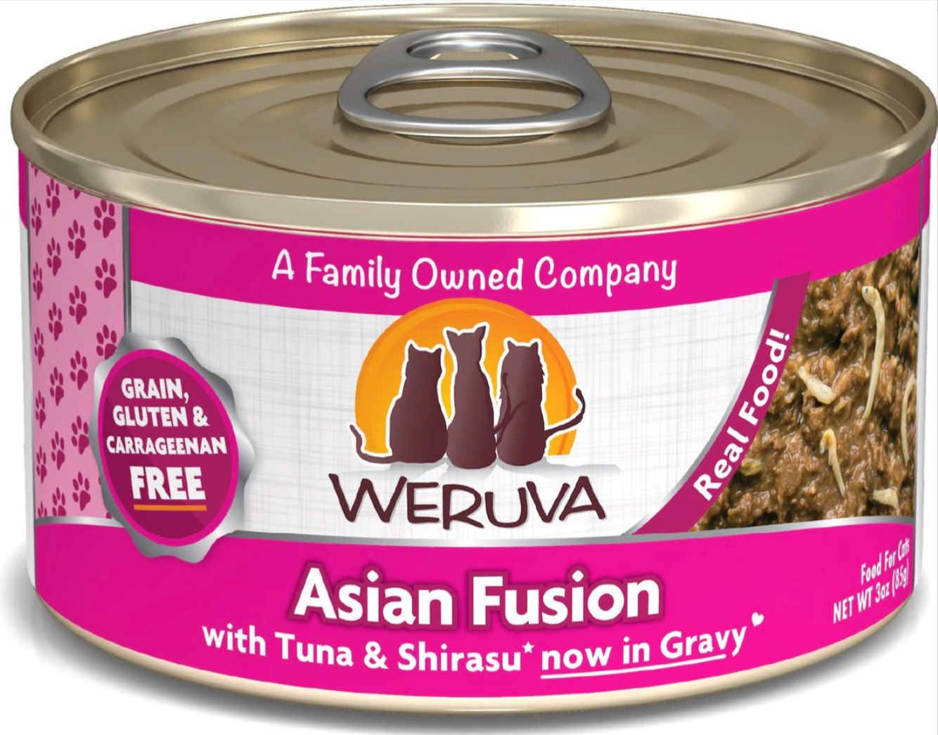 Weruva Cats In The Kitchen "Asian Fusion" Tuna & Shirasu in Gravy Canned Cat Food