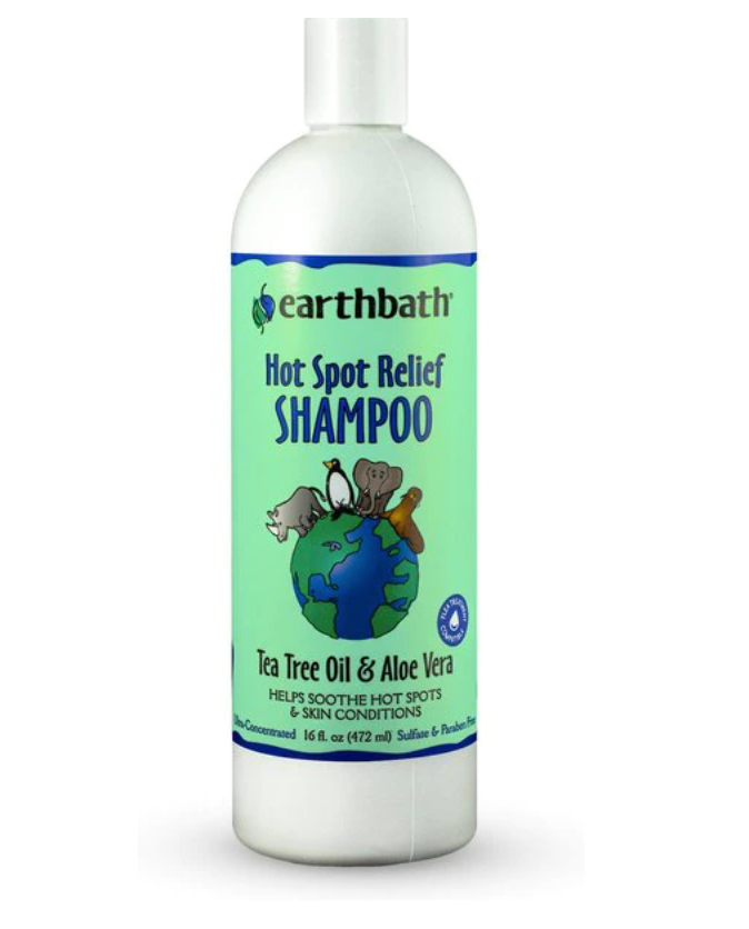 Earthbath Hot Spot Relief Shampoo For Cats & Dogs, Green Tea & Aloe Vera